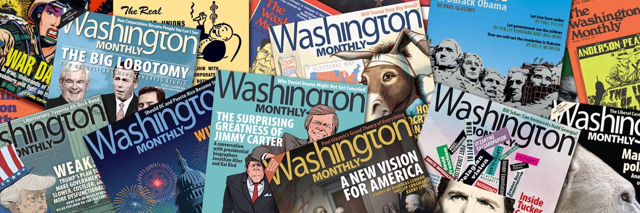 Washington Monthly's banner
