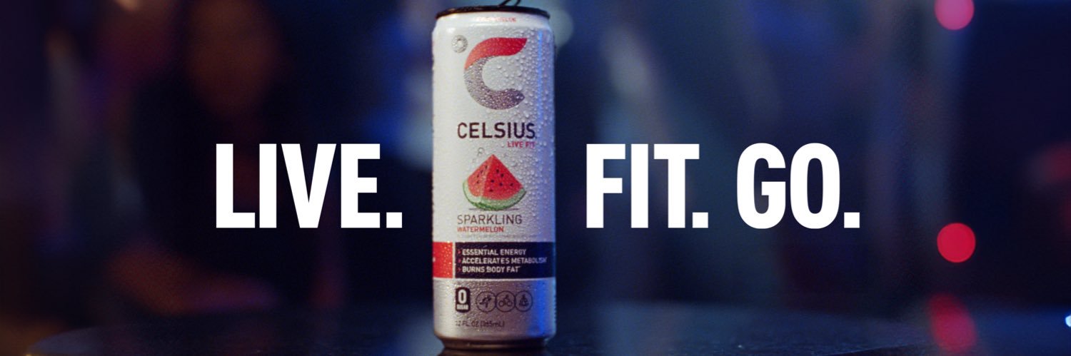 CELSIUS Energy Drink's banner