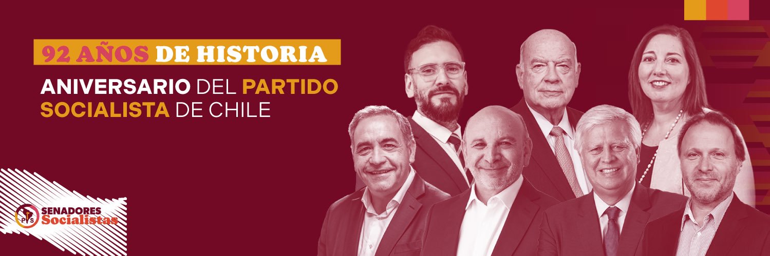 Senadores PS Chile banner