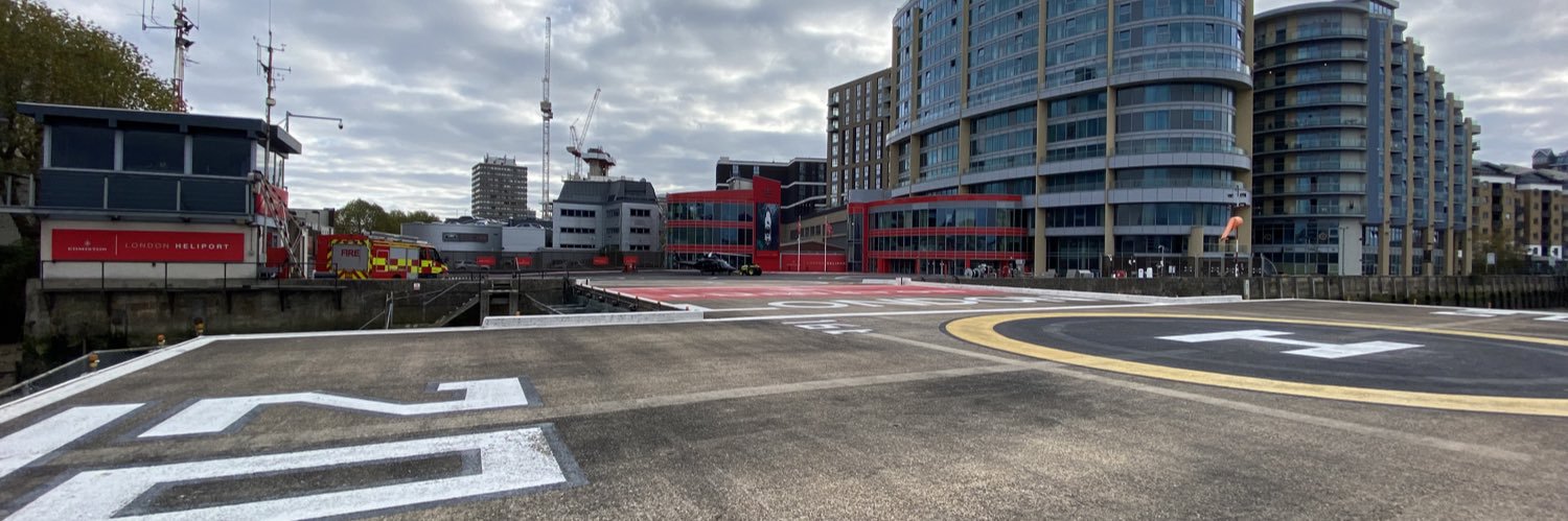 The London Heliport banner