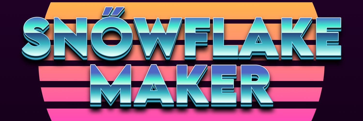 SNÖWFLAKE MAKER banner
