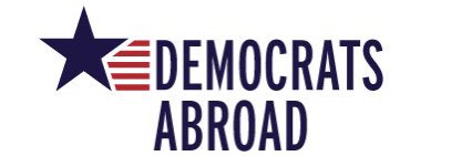 Democrats Abroad's banner