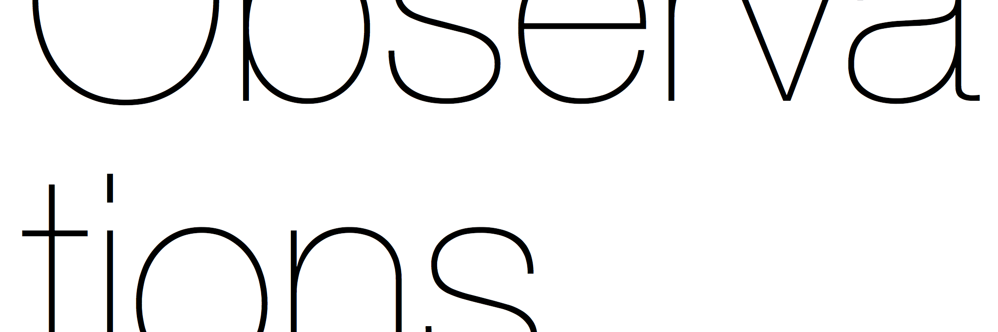 Twitter banner for @observations