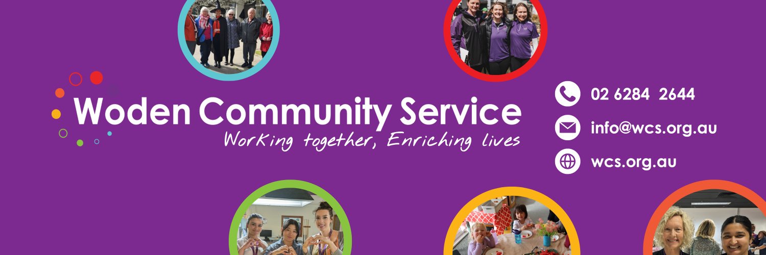 Woden Community Service (WCS) banner