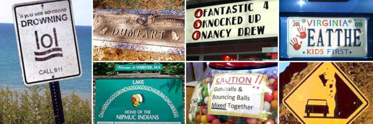 Funny Signs banner