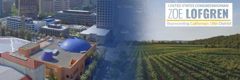 Rep. Zoe Lofgren banner
