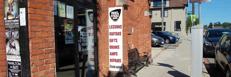 Picks & Sticks Music banner