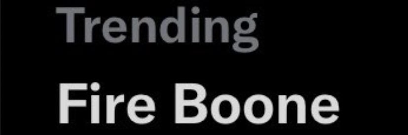 Fire Boone banner