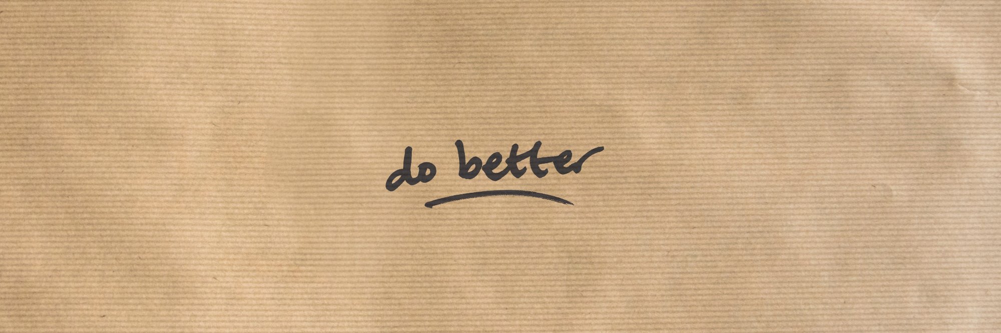 DO BETTER banner