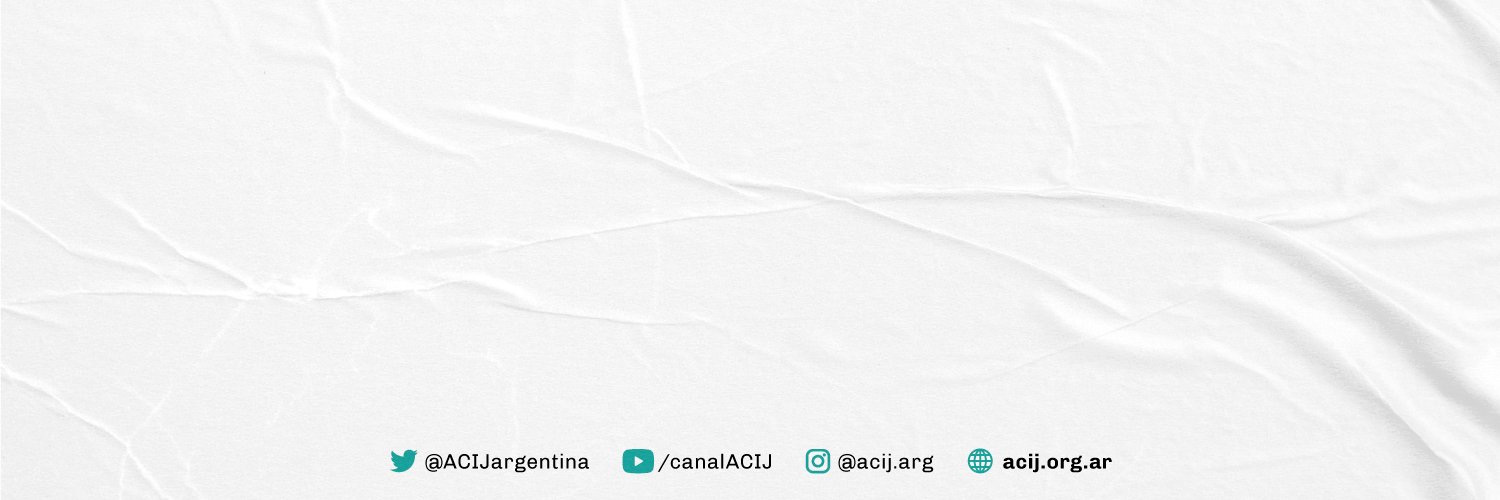 ACIJ's banner