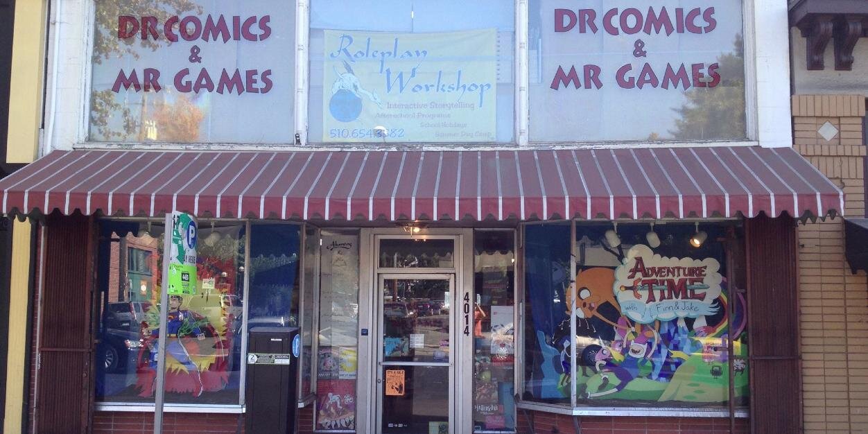 Dr Comics & Mr Games banner
