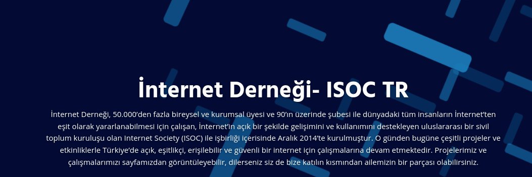 ISOC Turkey Chapter banner