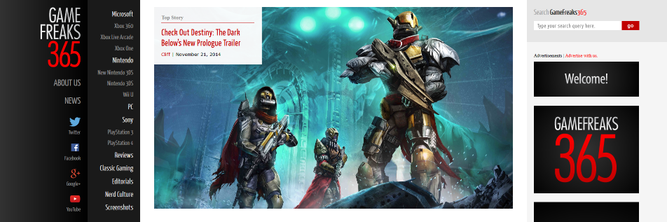 gamefreaks365's profile banner image