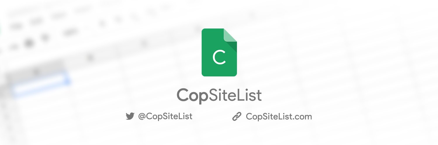CopSiteList banner