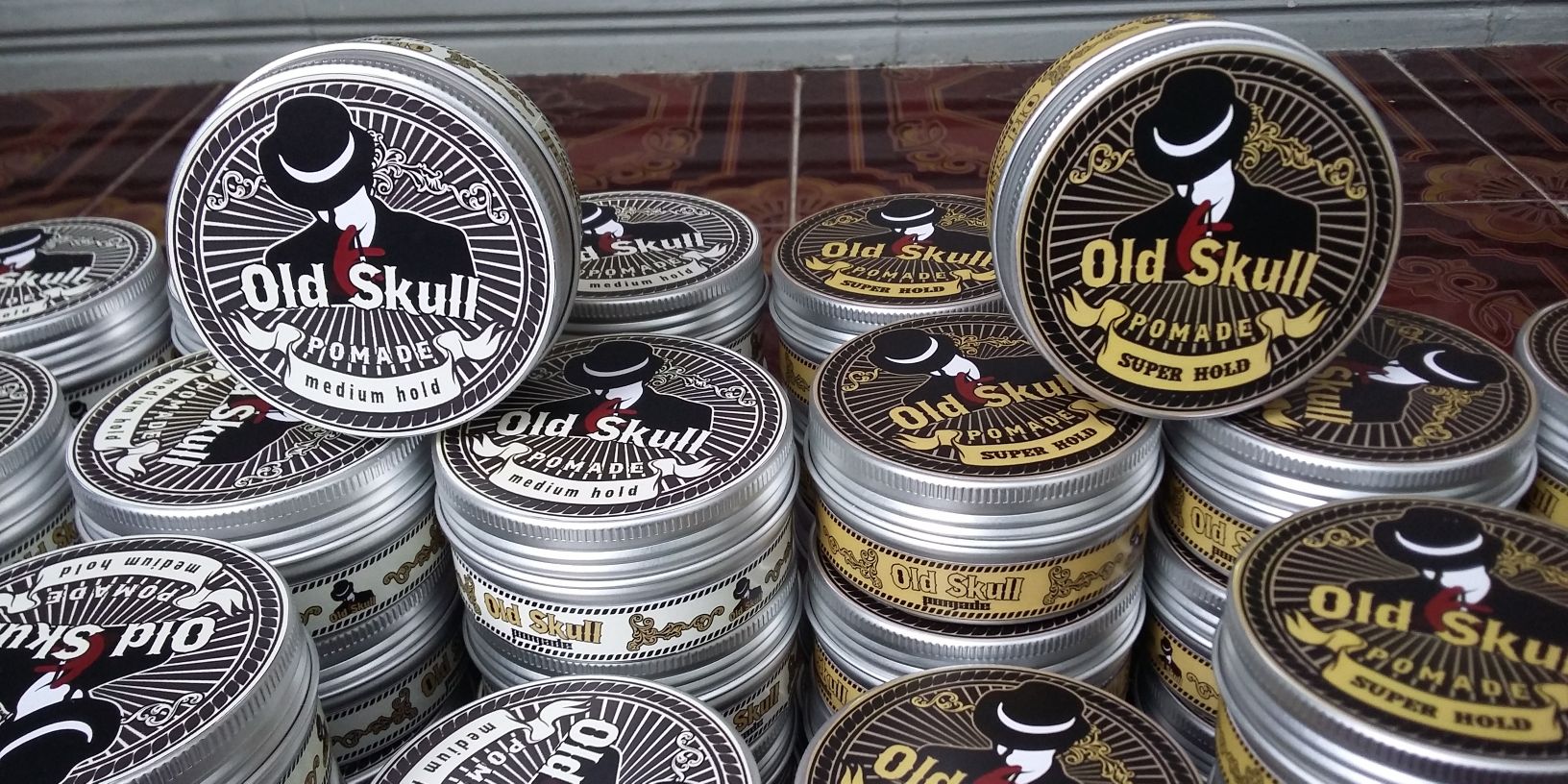 OLD SKULL POMADE banner