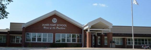 James Hart School banner