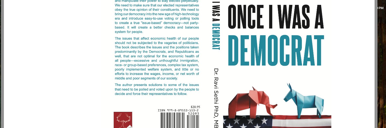 Dr. Ravi Sethi, PhD MBA banner