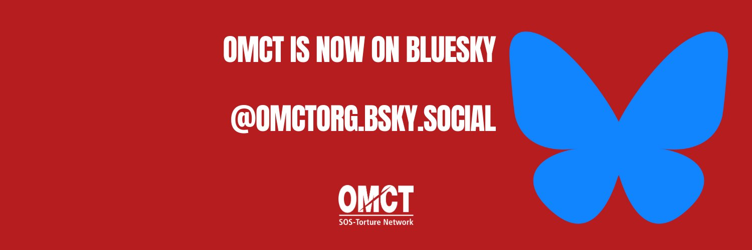 World Organisation Against Torture (OMCT) banner