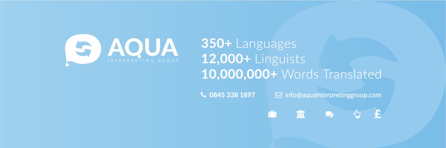 Aqua Interpreting Group banner