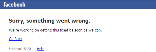 FacebookDown banner