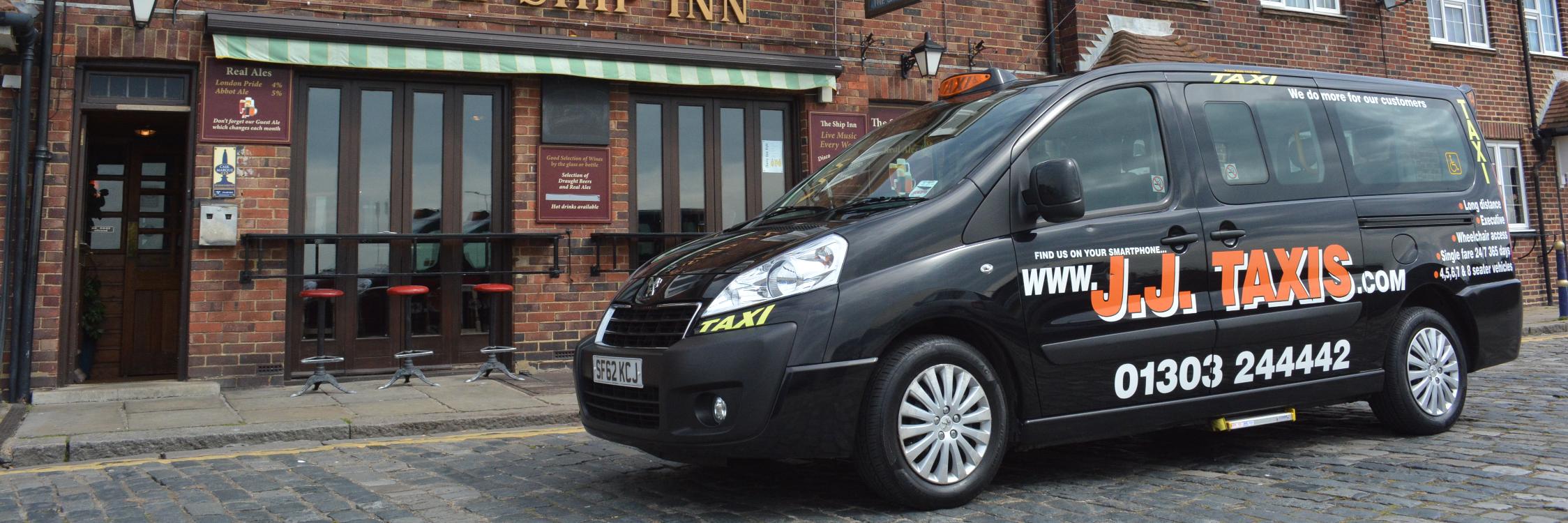 JJ Taxis Folkestone banner