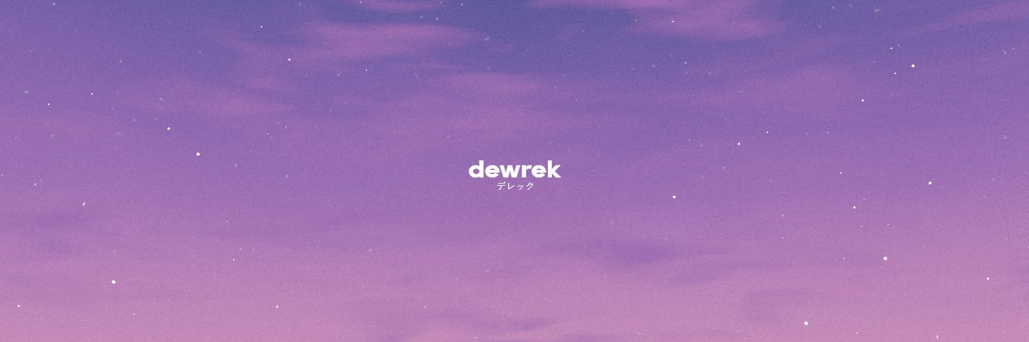 dewrek's profile banner image