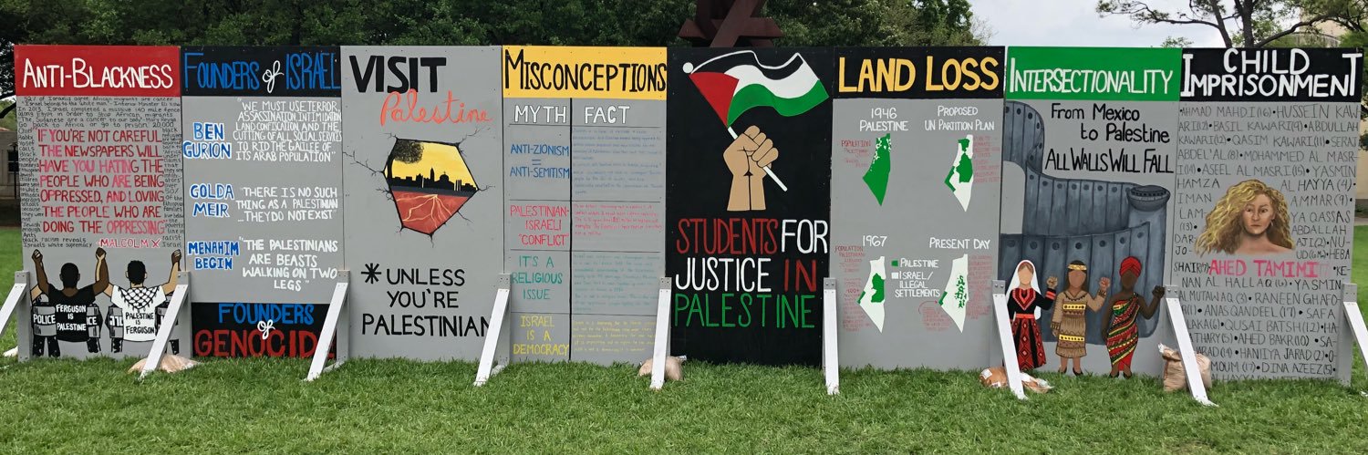 SJP Houston 🇵🇸 banner