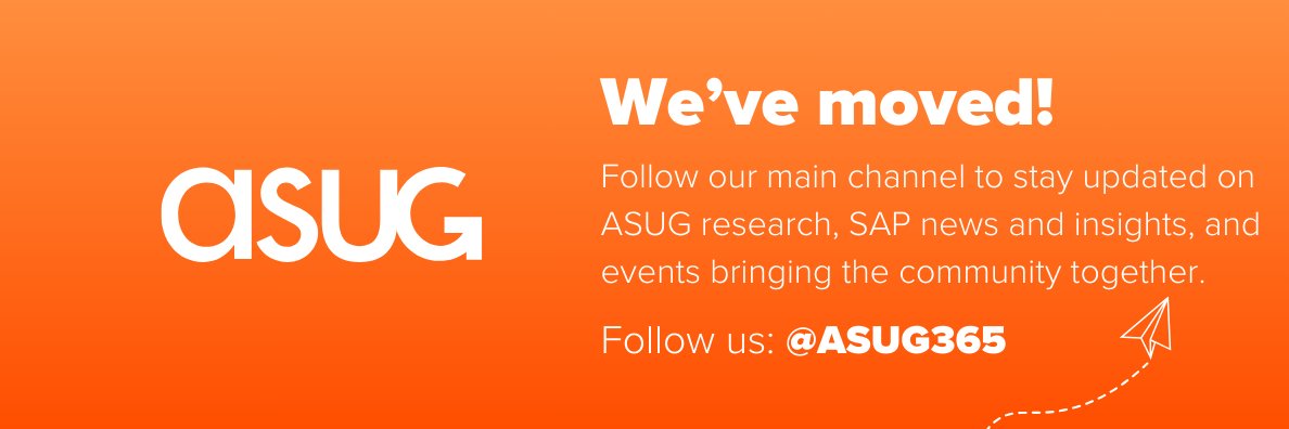 ASUG_SAPEAM's profile banner image