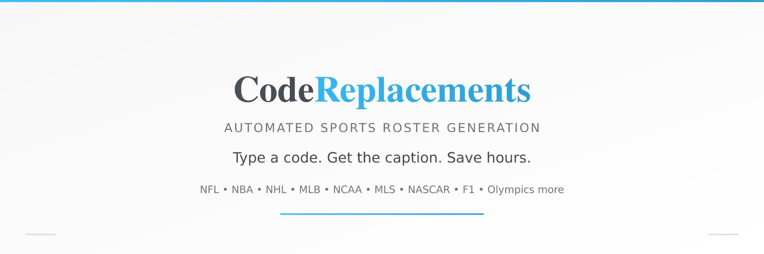 CodeReplacements.com banner