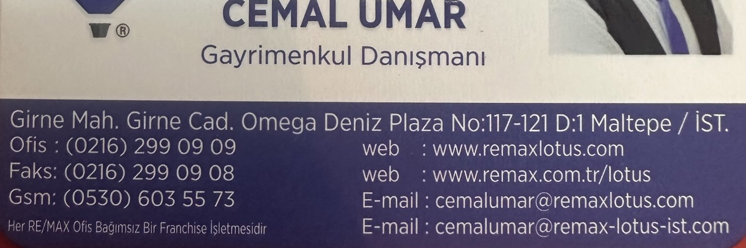 cemalumarremax's profile banner image