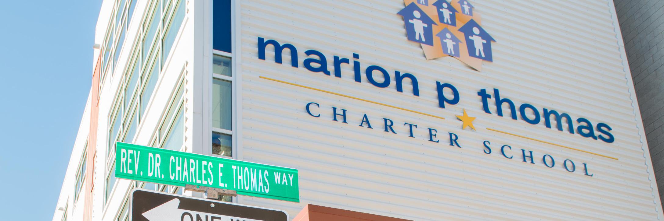 Marion P. Thomas Charter School banner