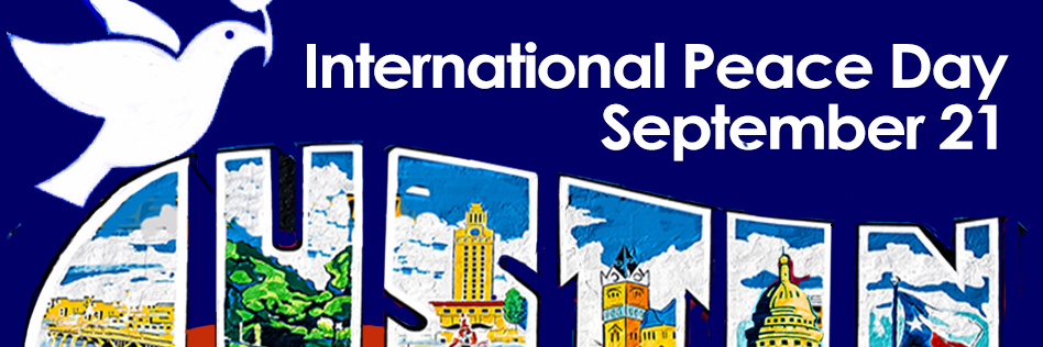 Peace Day Austin banner