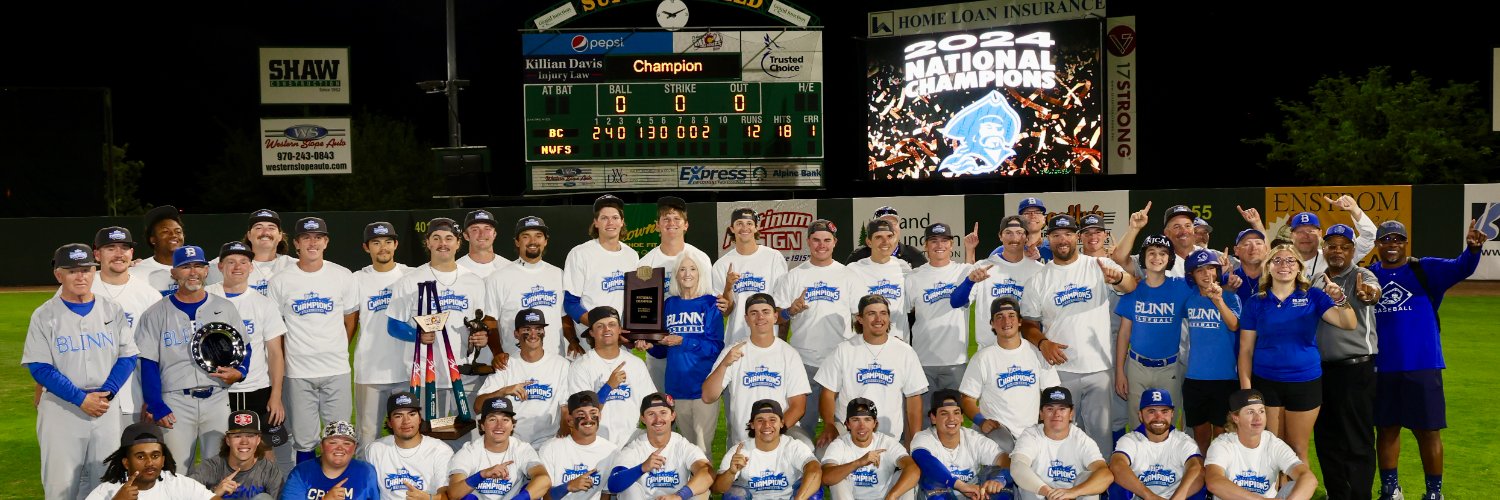 Blinn College baseball banner