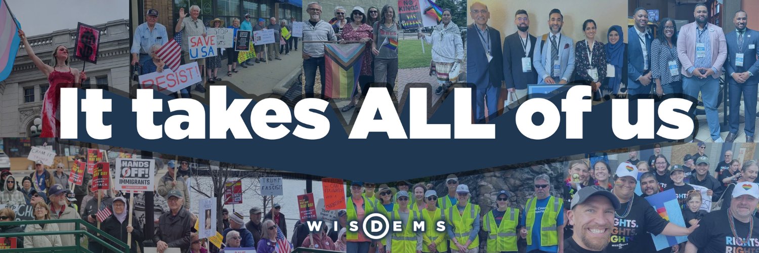 Wisconsin Democrats's banner