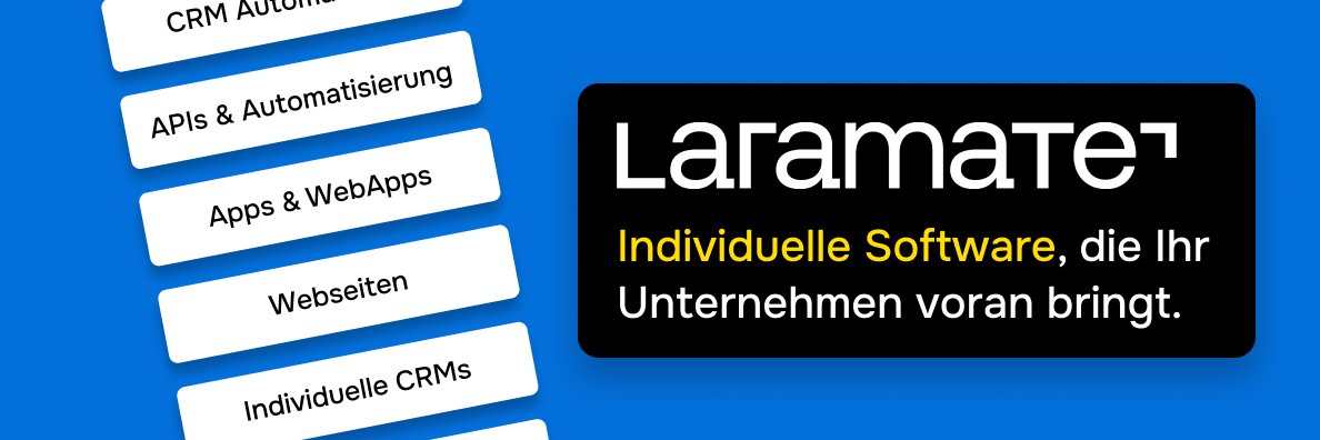 Laramate GmbH banner
