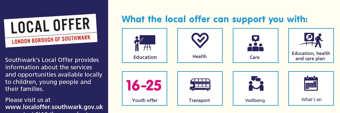 Southwark Local Offer banner