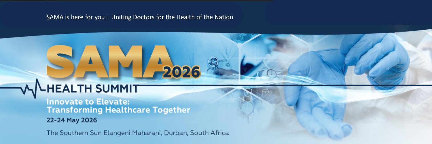The South African Medical Association (SAMA) banner