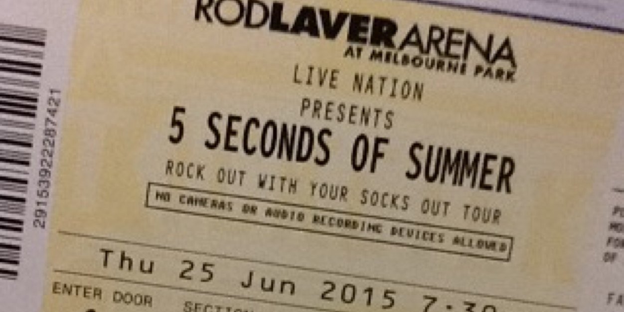 5sos Melbourne banner