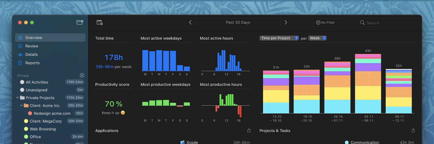Timing for Mac banner