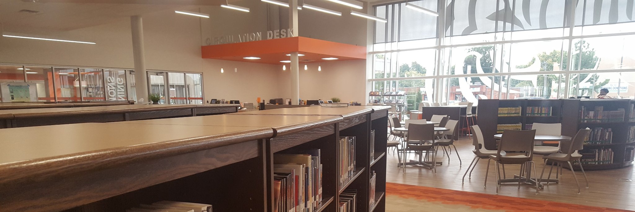 Norman High Library banner