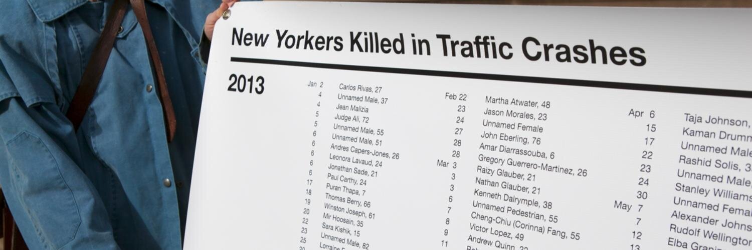 Vision Zero for NYC banner