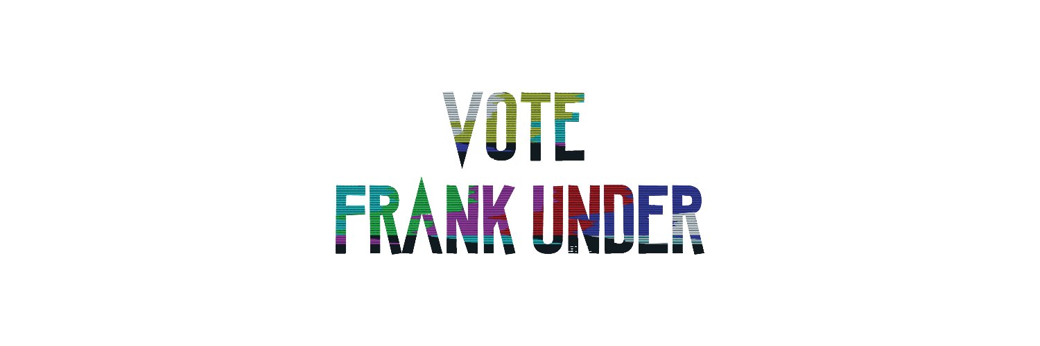 Vote Frank Under banner