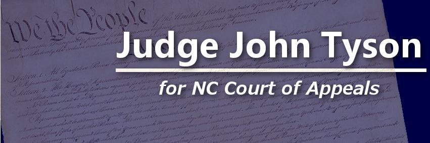 Judge John M. Tyson banner