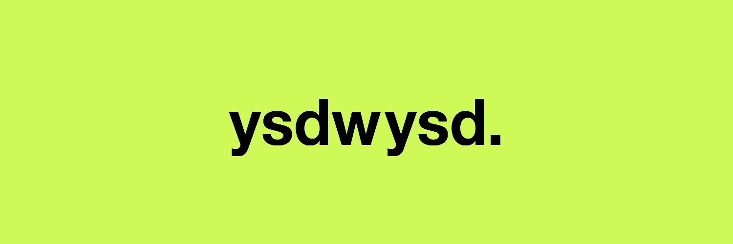 ysdwysd's profile banner image