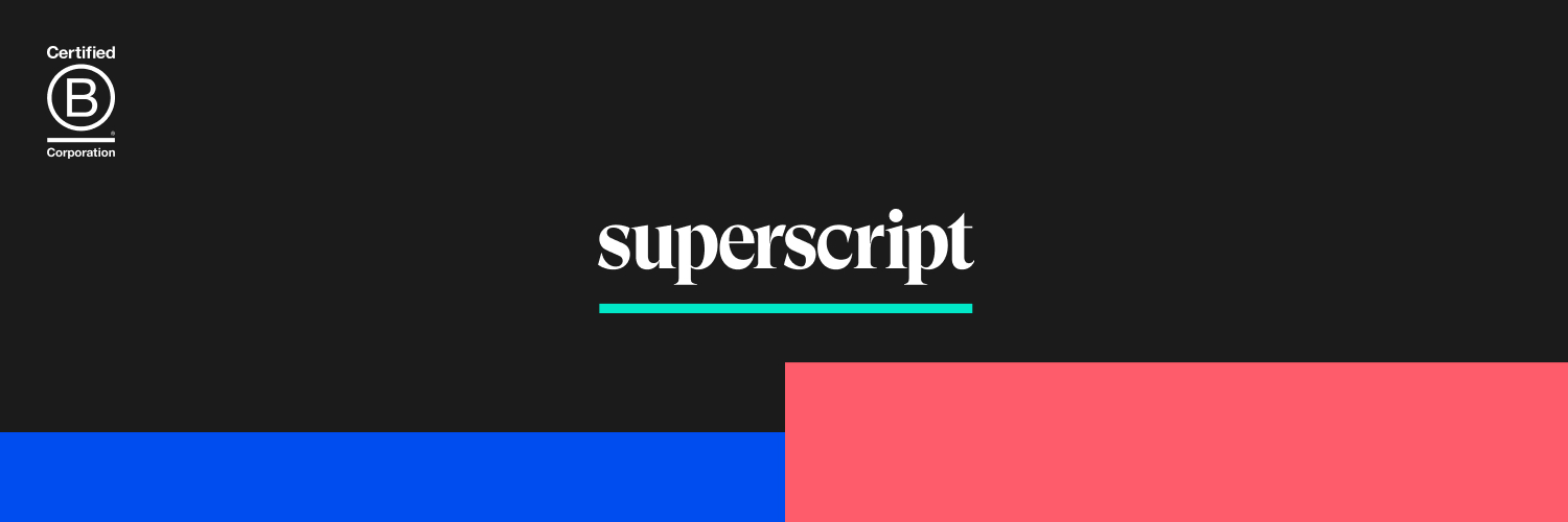 Superscript banner