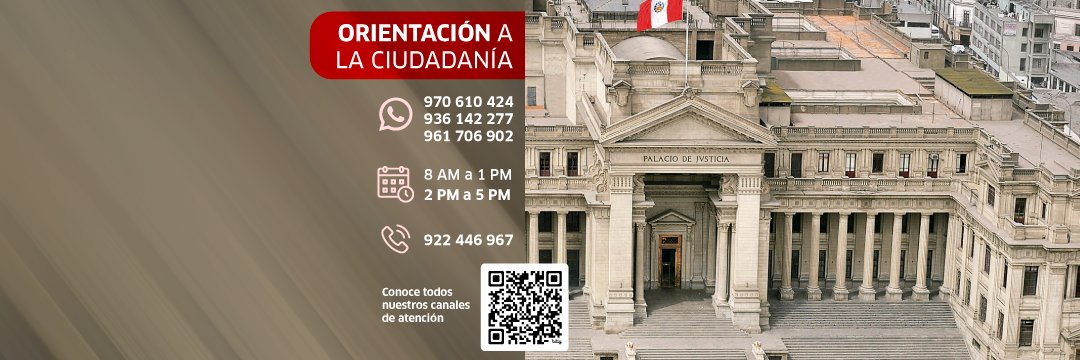 Poder Judicial Perú's banner