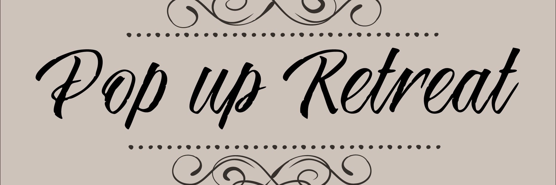 Pop-up Retreat banner