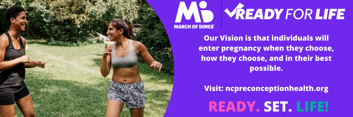 March of Dimes Ready For Life NC banner