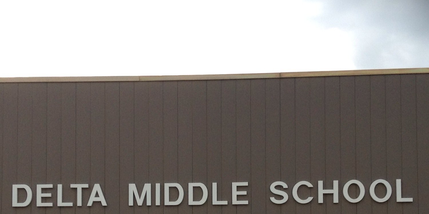 Delta Middle School banner