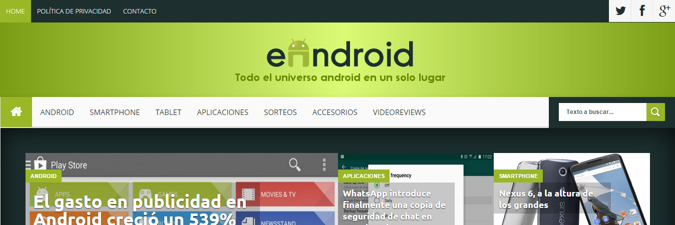 eAndroid banner